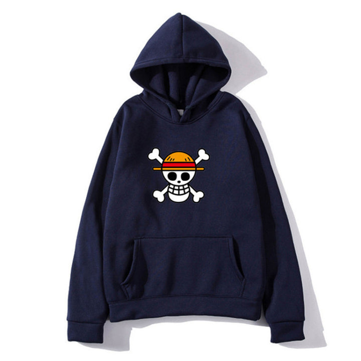 Dame hoodie med kreativ piratdesign og behagelig pasform Skovae