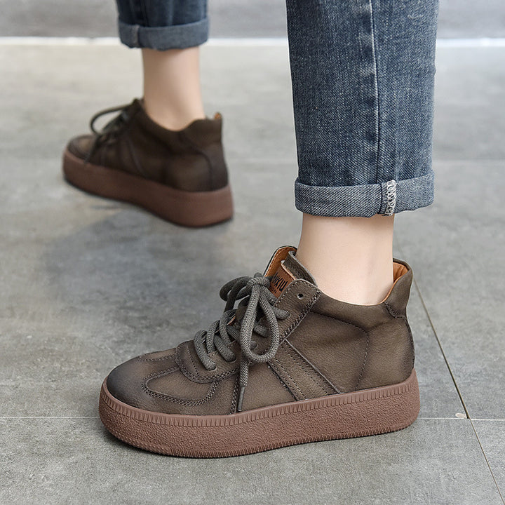 Dame sporty High-Top Sneakers med varmt inderfoder og stabil gummisål Stilla