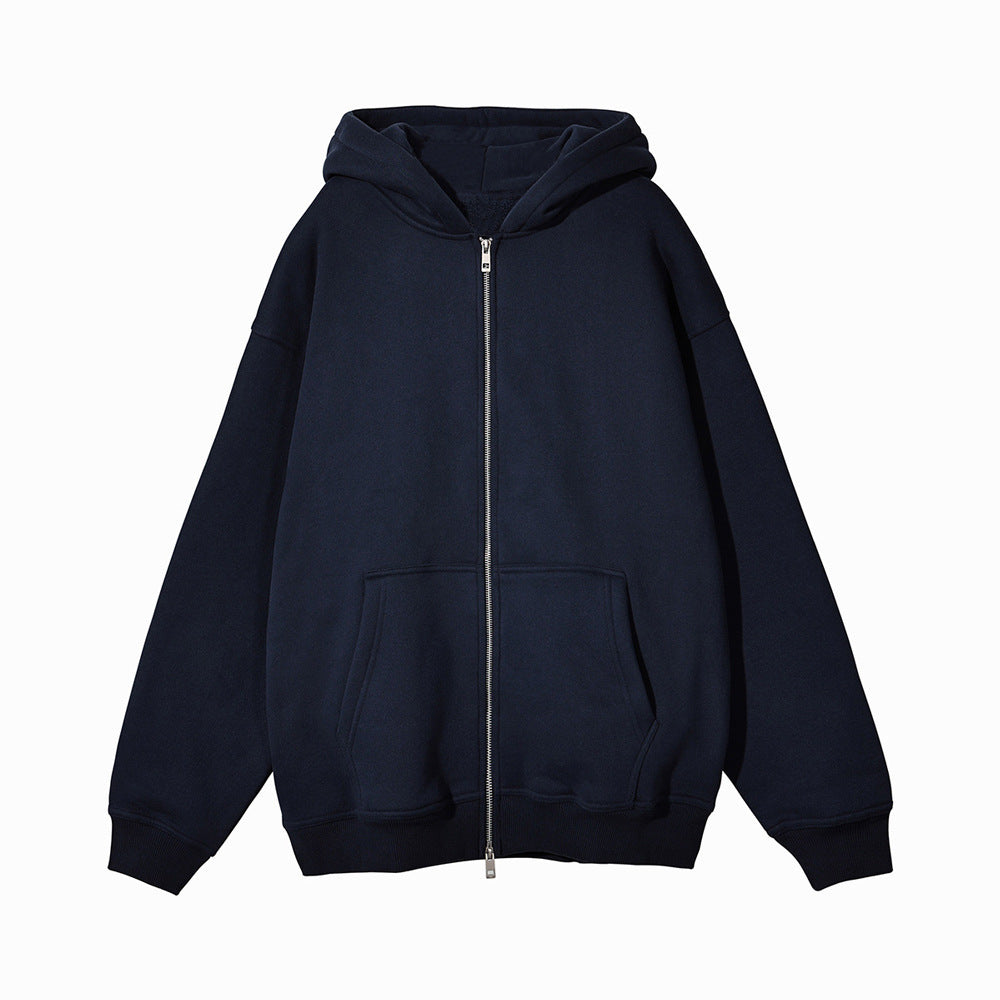 Dame oversized hoodie jakke med praktiske lommer Skovae