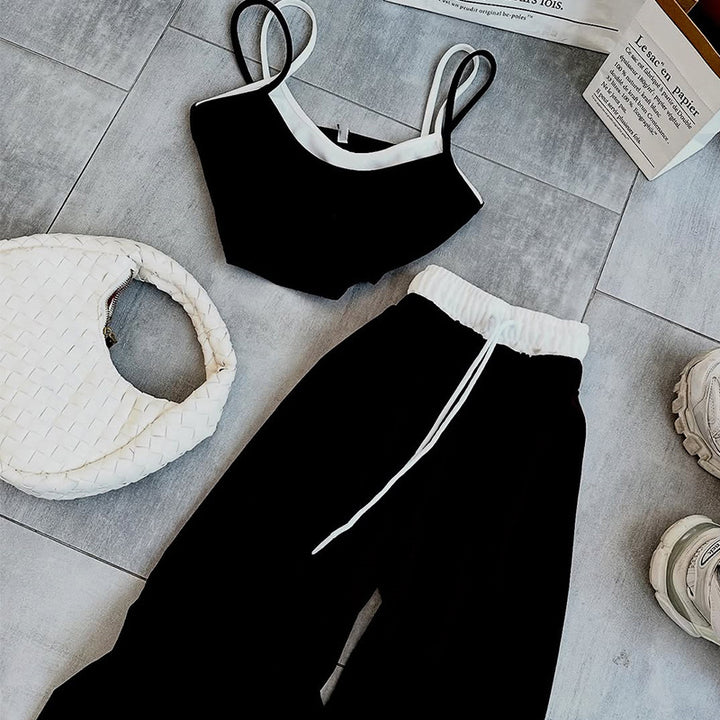 Dame Sporty to-delt sæt med justerbare stropper og elastisk bånd Stilla