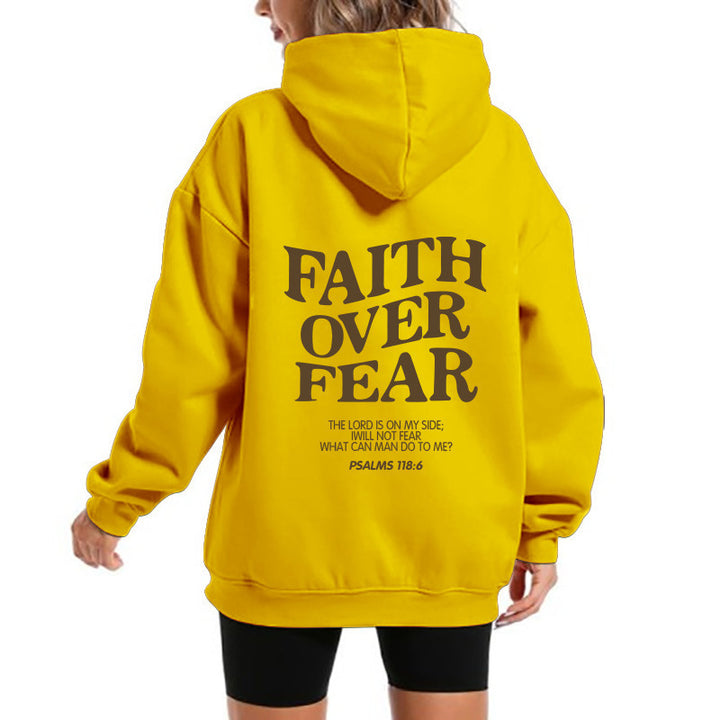 Kvinders hoodie med motiverende tekst og komfortabel pasform Skovae