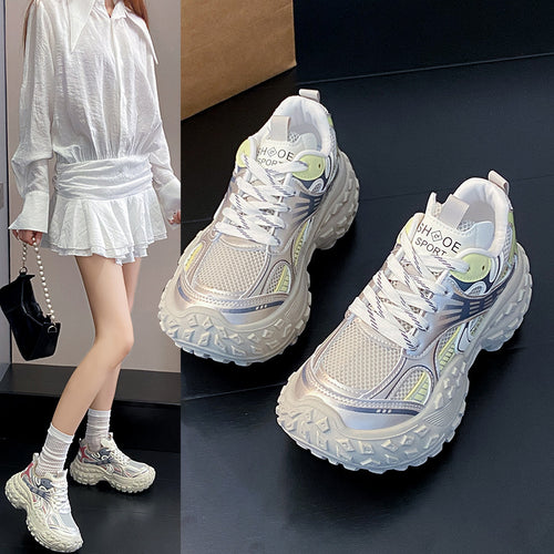 Dame Sporty Sneakers med innovativt støddæmpningssystem og robust sålprofil Stilla