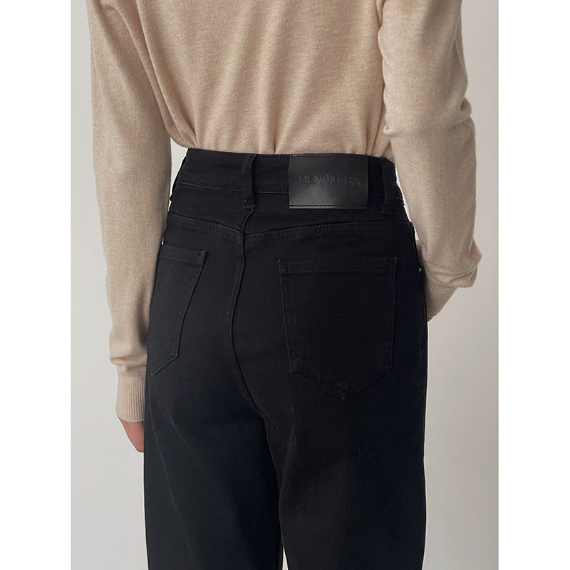 Dame højt skårne jeans med bevægelig ansats og klassisk design Stilla