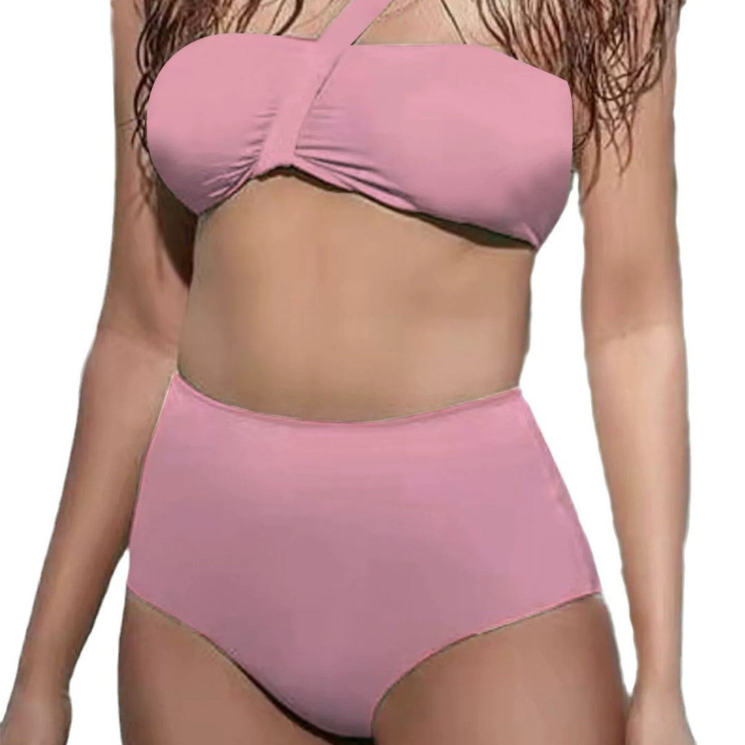 Dame Højskåret Bikini-sæt med asymmetrisk Design Stilla
