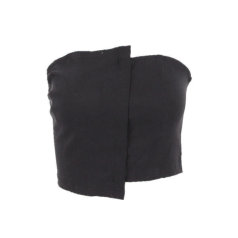 Dame Bandeau-top med asymmetrisk design og figursyet snit Stilla