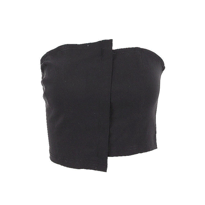 Dame Bandeau-top med asymmetrisk design og figursyet snit Stilla