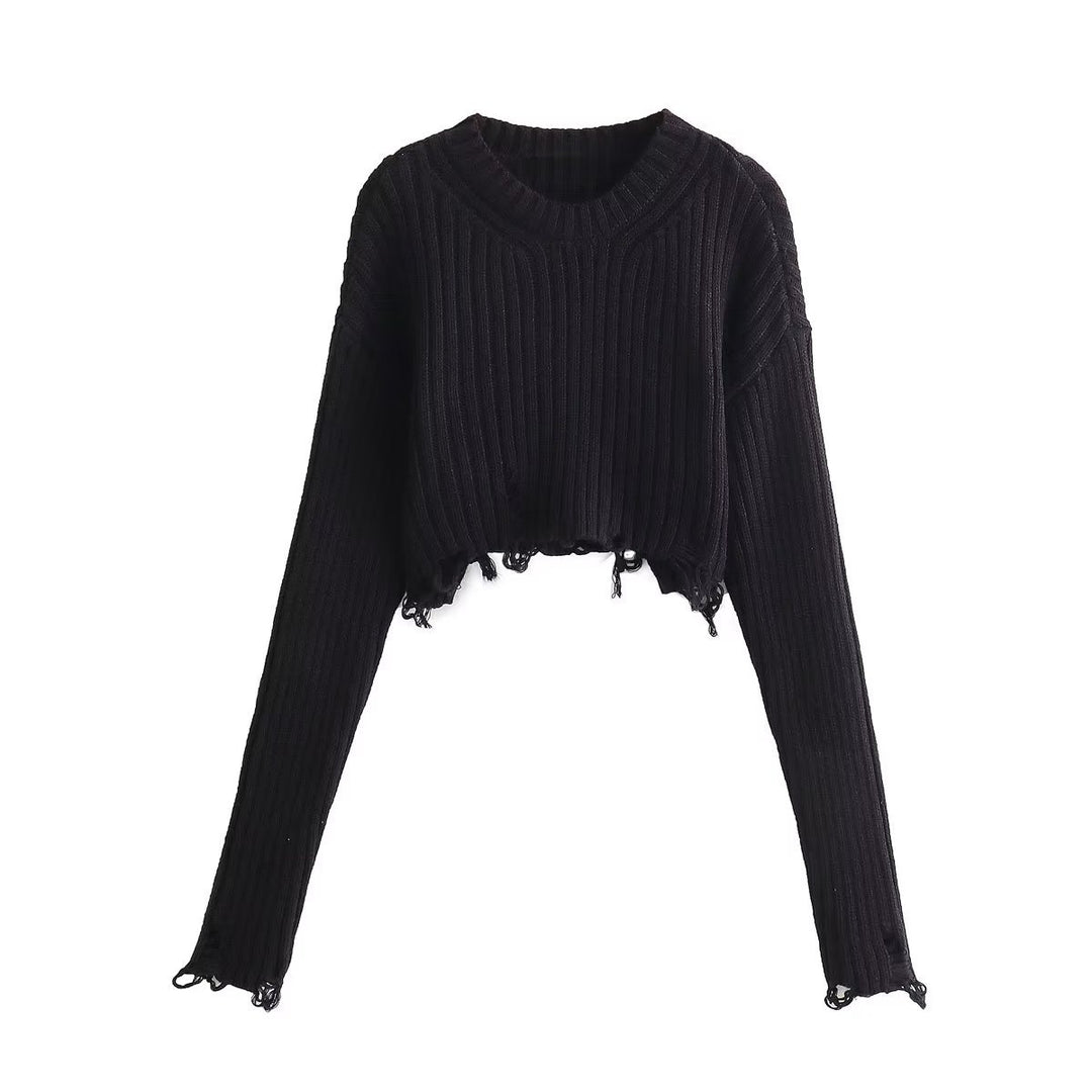 Femme Korte Stribet Pull Stilla