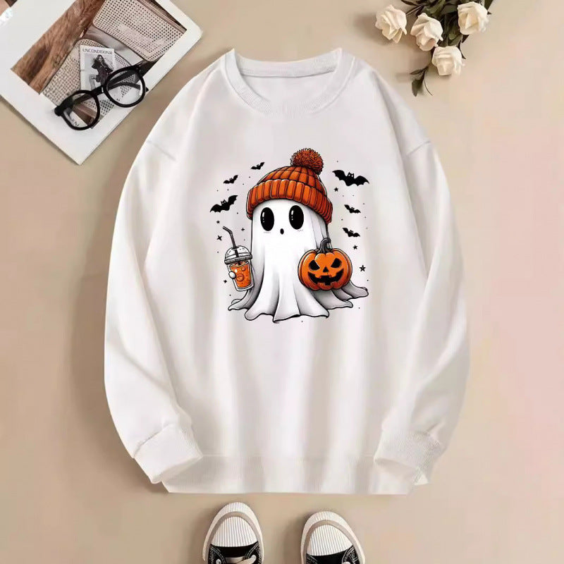 Dame sweatshirt med Halloween motiv Skovae