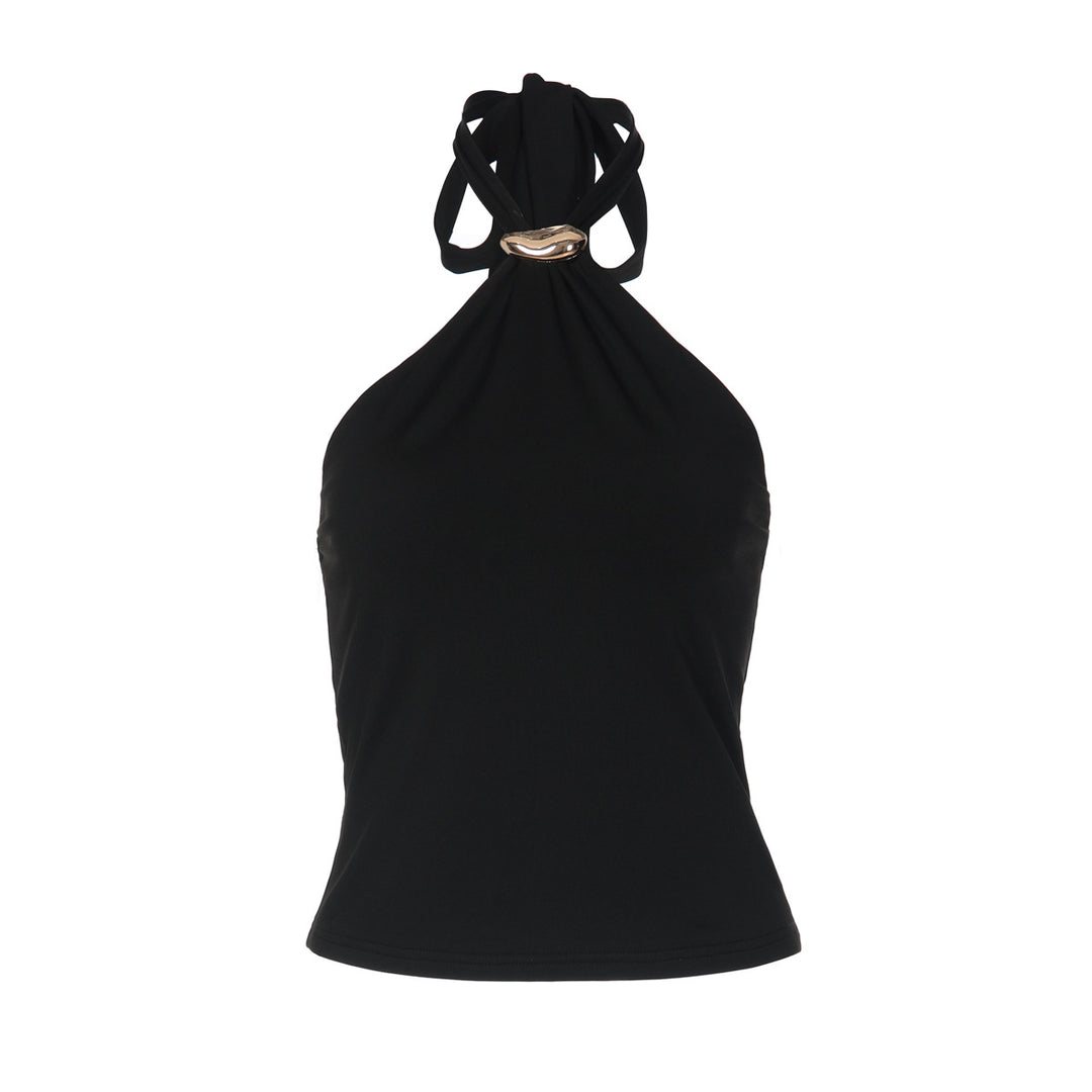 Damer Elegant og tidløst halterneck-top Skovae