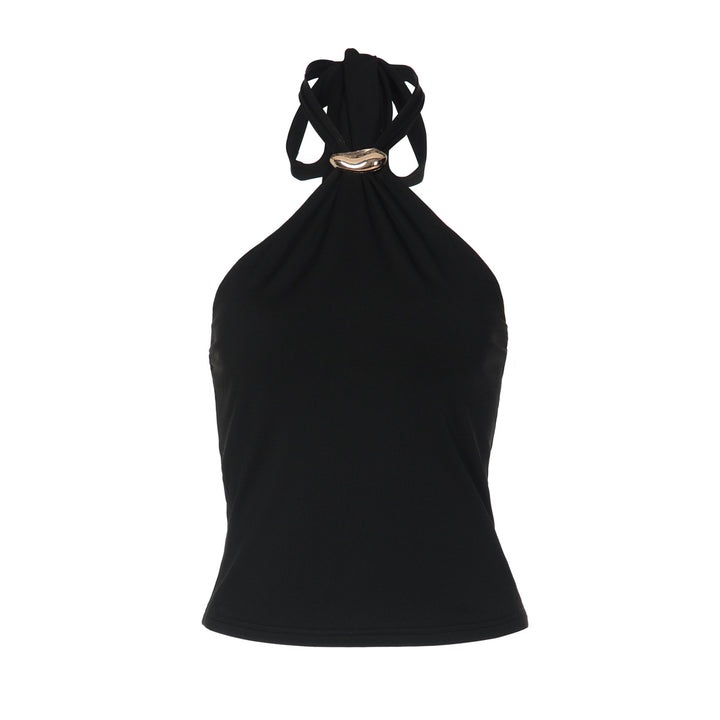 Damer Elegant og tidløst halterneck-top Skovae