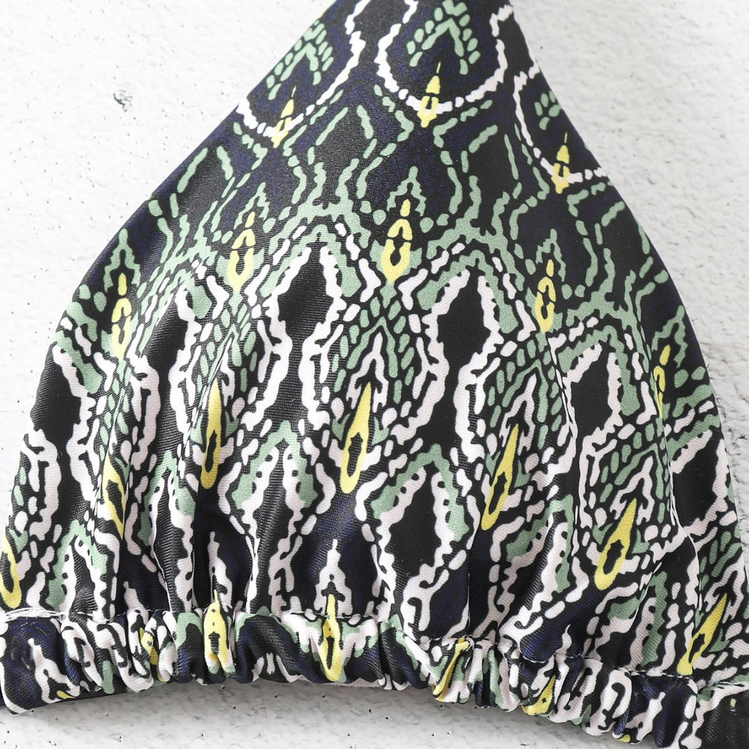 Dame triangel-bikini med legende knude-design Skovae