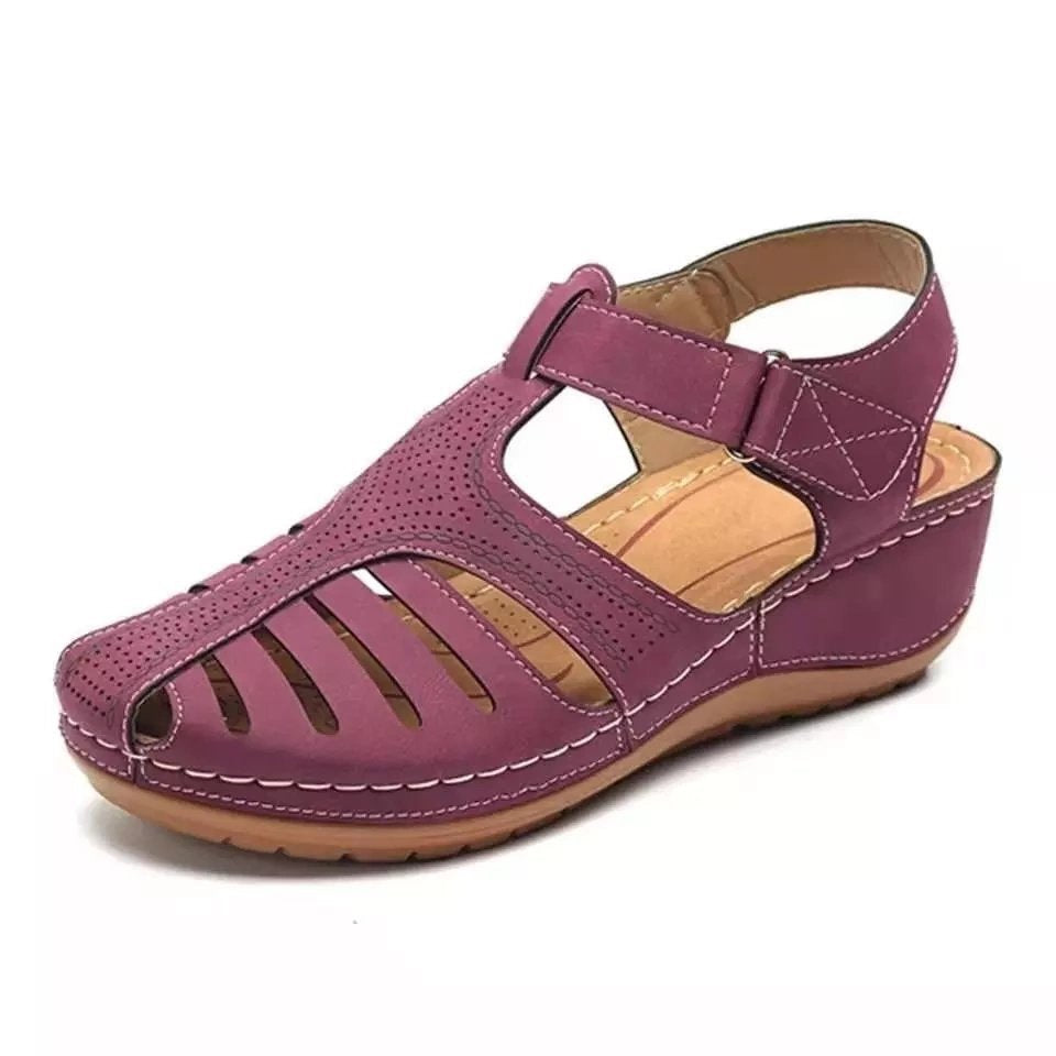 Dame komfort-sandaler med moderne remdesign og åndbart overmateriale Stilla