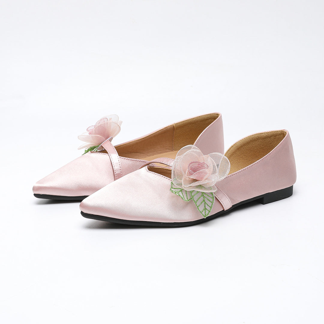 Dame Ballerinas med originalt blomstermønster og elegant snit Stilla