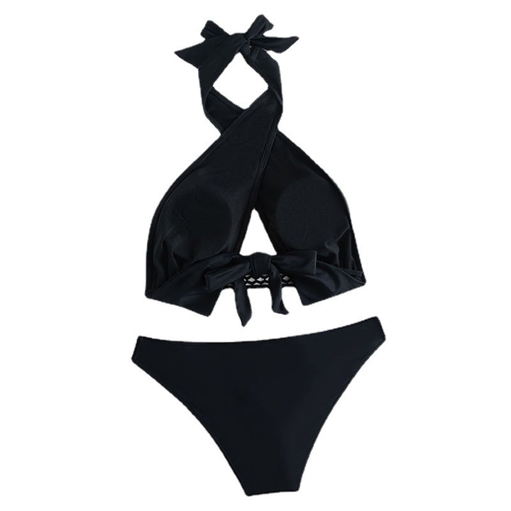 Dame triangel-bikini med innovativt indpakningsdesign Skovae