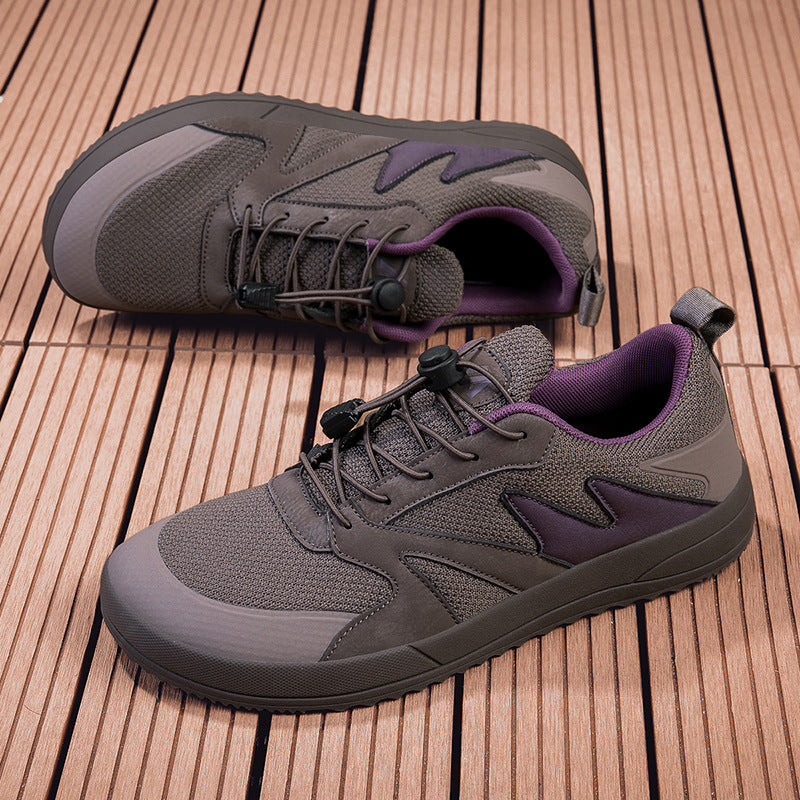 Unisex nan åndbare allround sneakers med hurtigt lukning og stødabsorberende skumsål Skovae