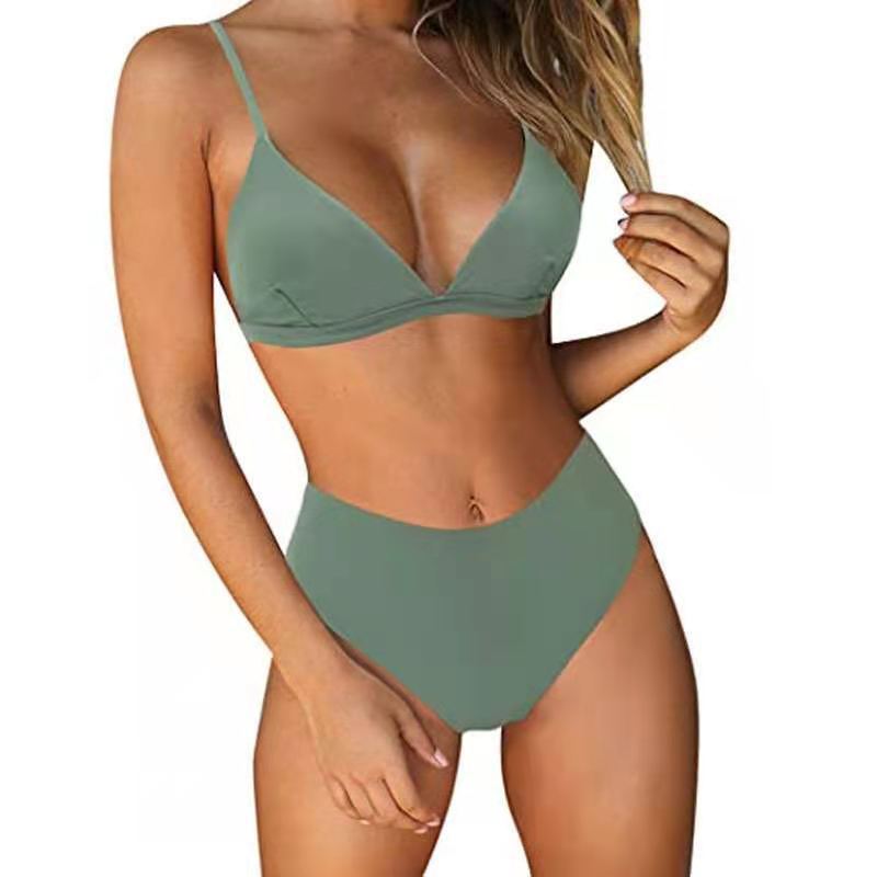 Femme Højskåret Trekant-Bikini-Sæt Stilla