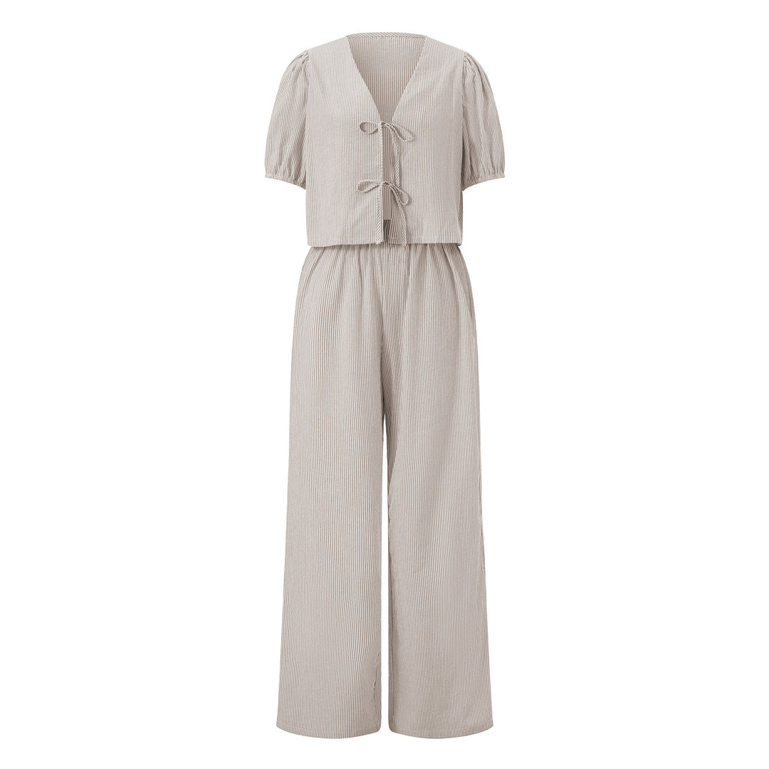 Dame let sommer jumpsuit med rynke Skovae