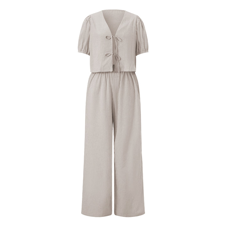 Dame let sommer jumpsuit med rynke Skovae