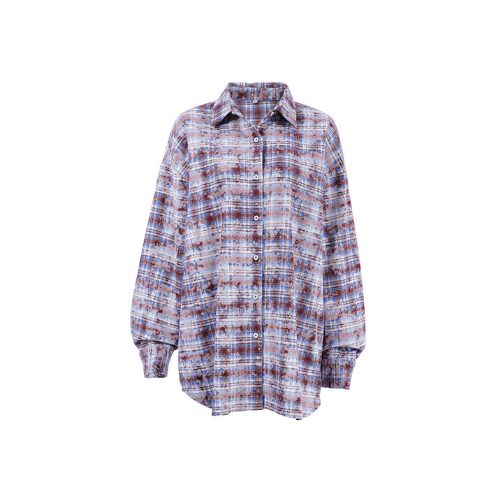 Dameternetternet Overshirt-Bluse med voluminøse ærmer og moderne snit Stilla