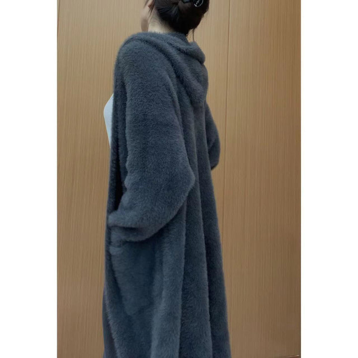 Kvinder Fluffy Cardigan med Praktiske Lommer og Casual Snit Stilla