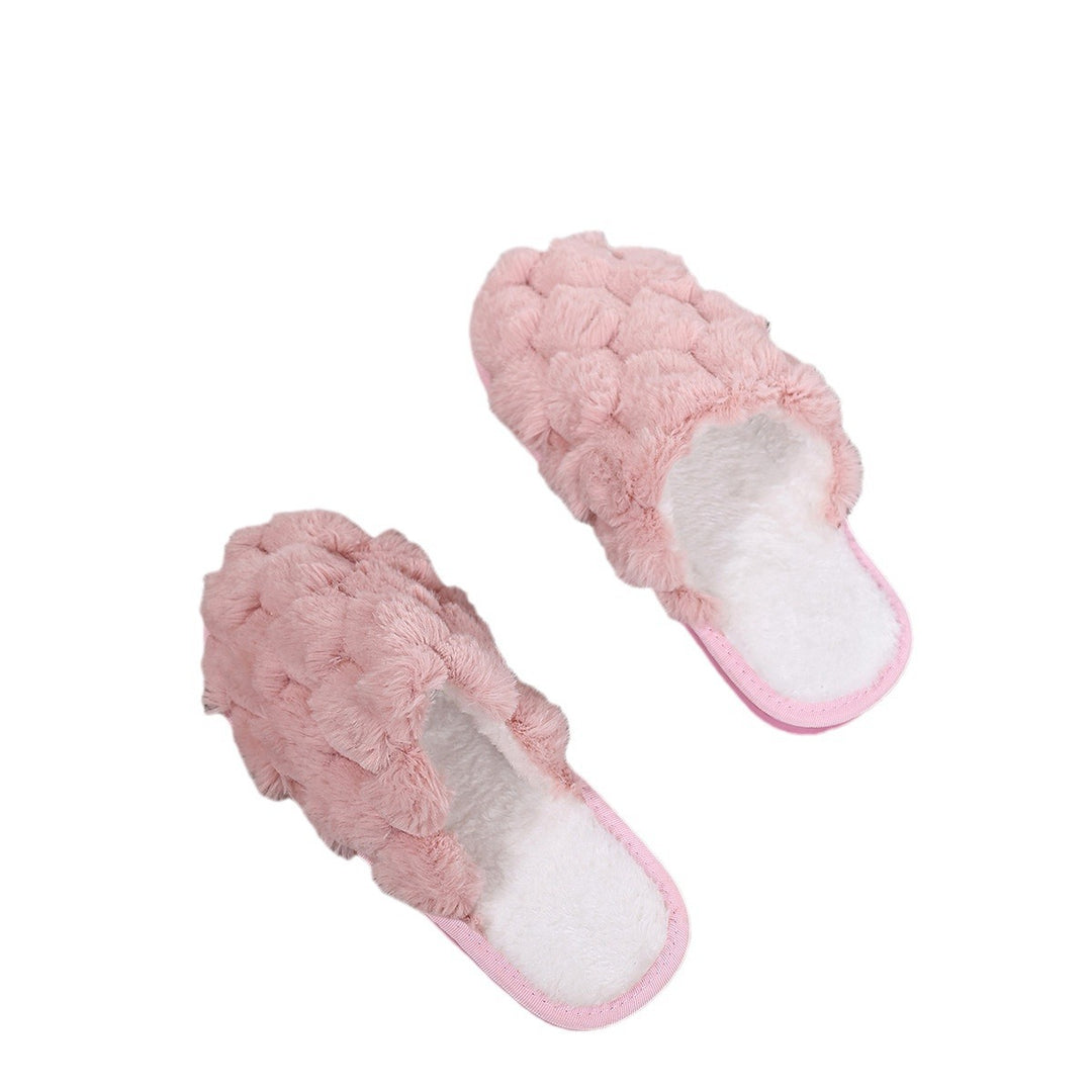 Dame Fluffy Hjemmesko med behagelig komfort og skridsikker sål Stilla