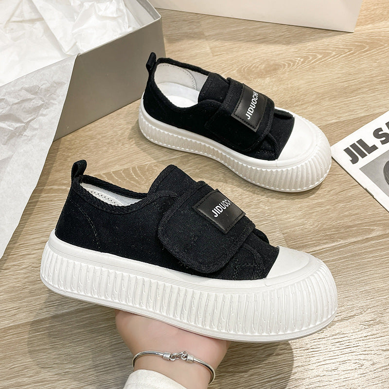 Dame Slip-On Sneakers med elastisk velcro og innovativ støddæmpning Stilla