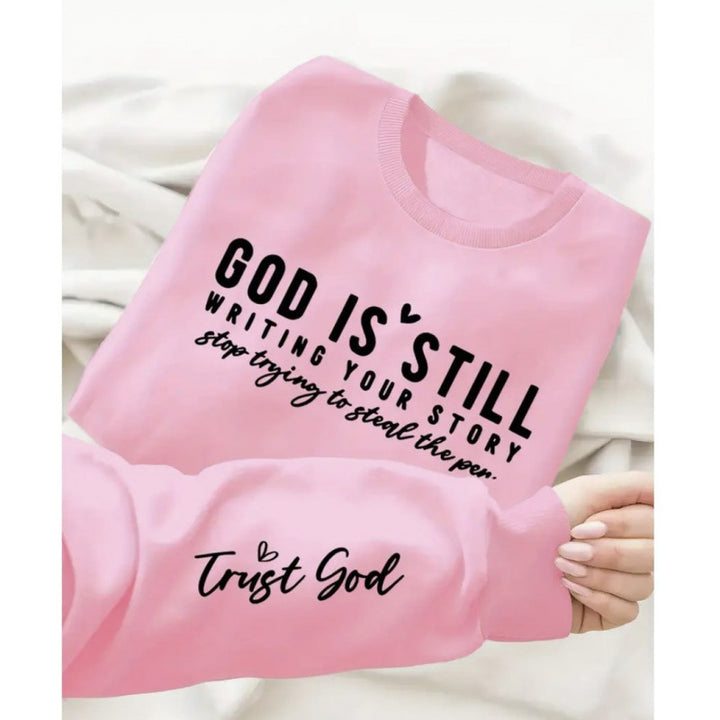 Kvinders sweater med inspirerende print og afslappet snit Stilla