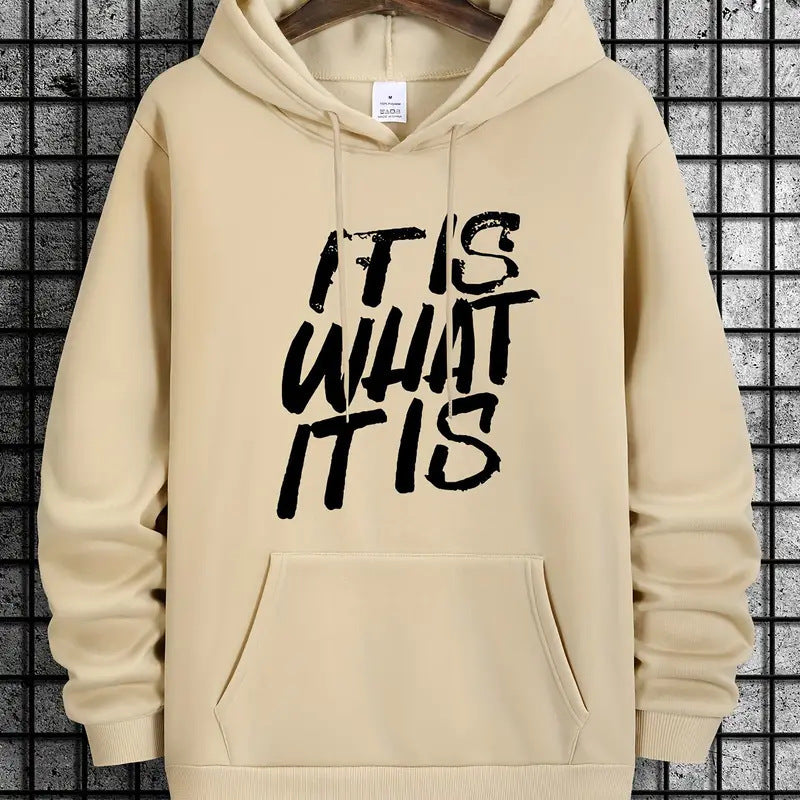 Kvinders hoodie med moderne bogstaver og behagelig pasform Skovae