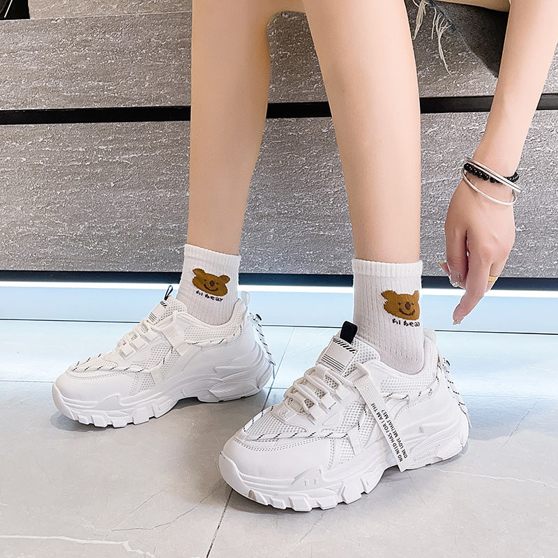 Dame Sporty Sneakers med åndbart mesh-oberstoff og skridsikker sål Stilla