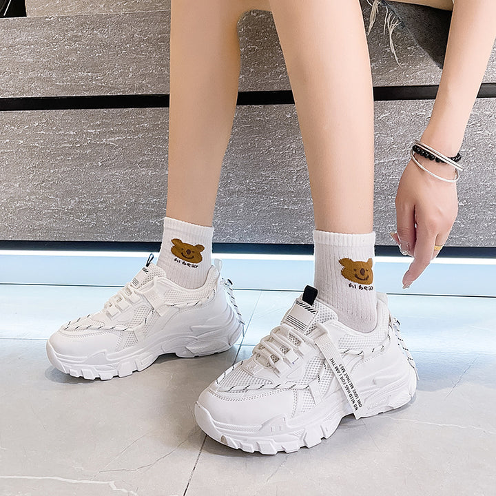 Dame Sporty Sneakers med åndbart mesh-oberstoff og skridsikker sål Stilla