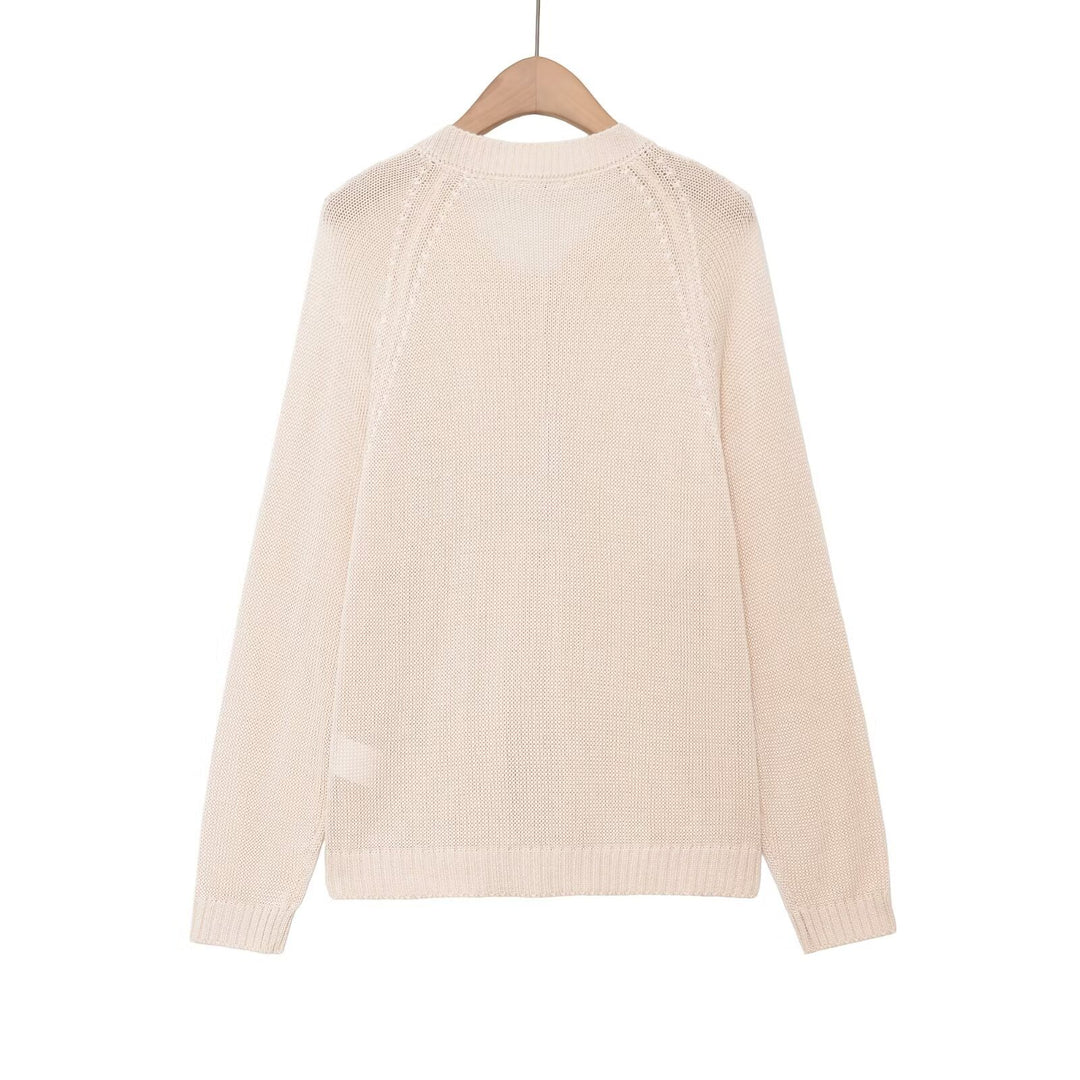 Dame let sweater med knaplukning Skovae