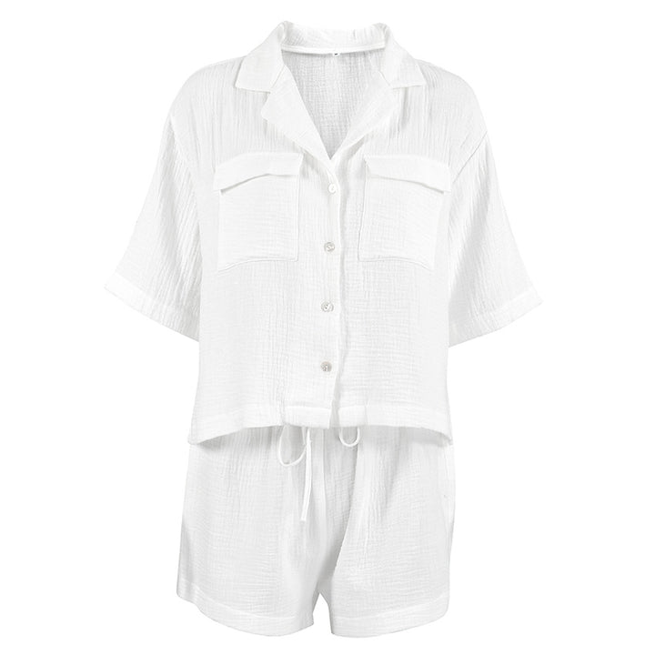 Dame Letvægts Sommerbluse og Shorts-sæt Stilla