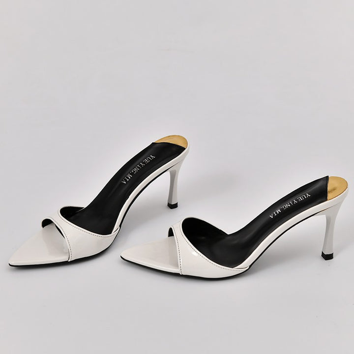 Dame stilfulde spidse Slingback-hæle med elegant rem-detalje Stilla