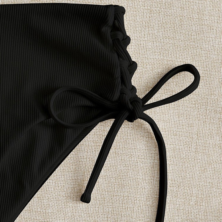 Dame bikini-sæt med raffineret snøre-detail Skovae