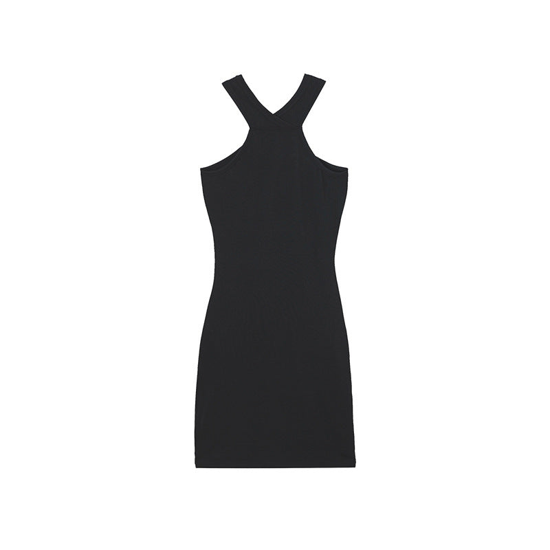 Dame Bodycon Halter Mini Kjole Stilla