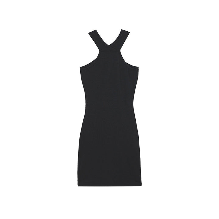 Dame Bodycon Halter Mini Kjole Stilla