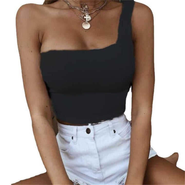 Dame Ensidigt skåret Crop-Top Skovae