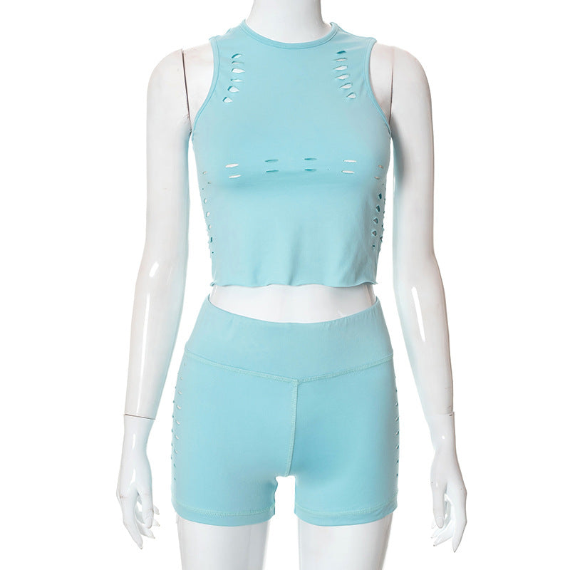 Femme Stilig Cut-Out Sportsæt Stilla
