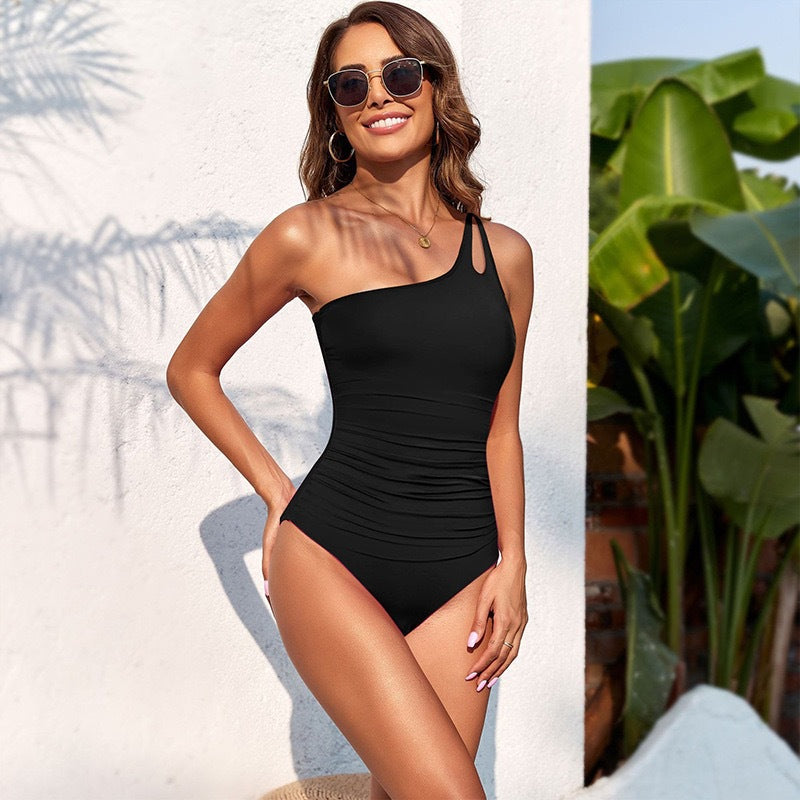 Dame One-Shoulder Badedragt Skovae