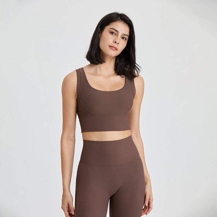 Stilla | Strength Nude Feel Yoga Bra Beauty Back Push up Fitness Vest Til Kvinder