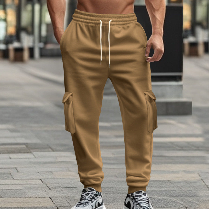 Herrer cargo-joggingbukser med elastisk talje og praktiske lommer Stilla