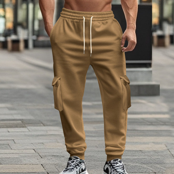 Herrer cargo-joggingbukser med elastisk talje og praktiske lommer Stilla