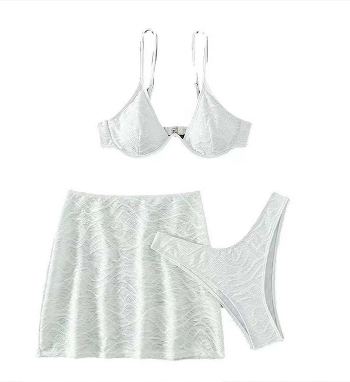 Dame Tekstureret Blonde Bikini Sæt Stilla
