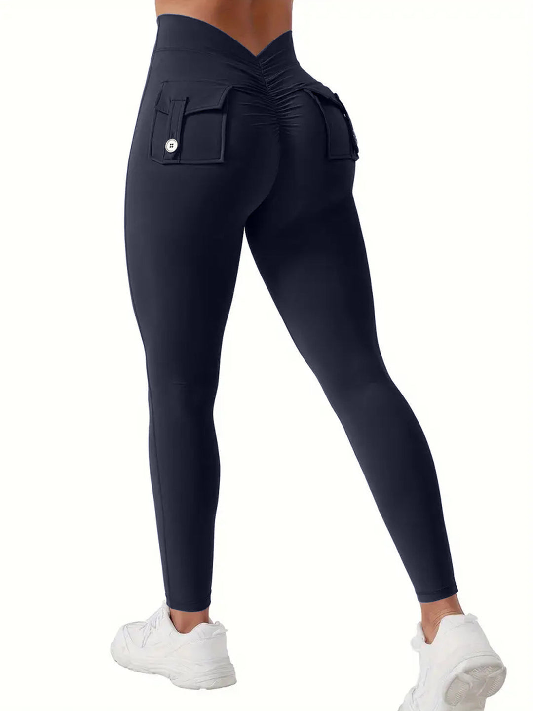 Dame Højtaljede Sportleggings med praktiske lommer Stilla
