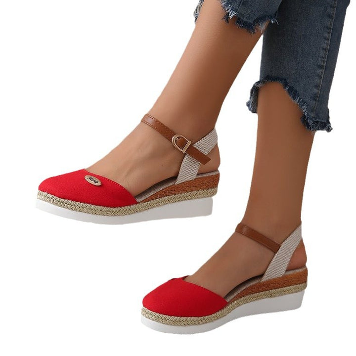 Dame Wedge-sandaletter med elegant rem og komfortabelt fodseng Stilla