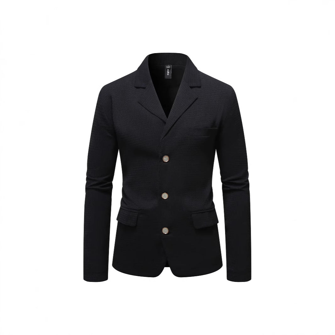 Herre elegant fritidsblazer med struktureret stof Stilla