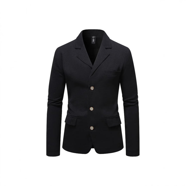 Herre elegant fritidsblazer med struktureret stof Stilla