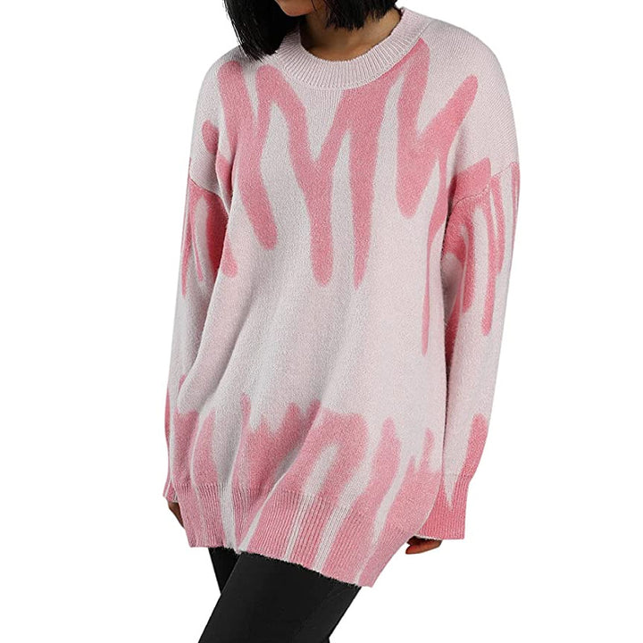 Kvinders oversized sweater med moderne gradient Stilla