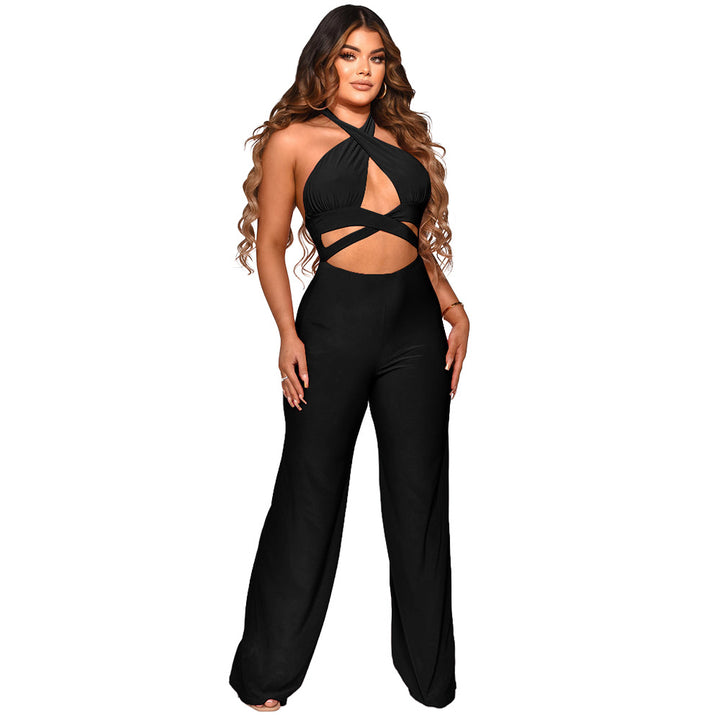 Dame Designer Jumpsuit med forførende cut-out og elegante detaljer Stilla