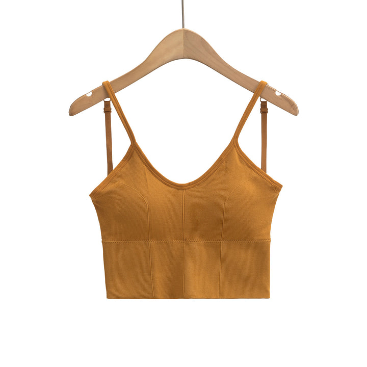 Dame Crop-Top med justerbare spaghetti-stropper og behageligt strækstof Stilla